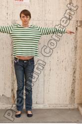 Whole Body Woman T poses White Casual Average